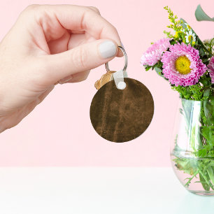 Süede Seam Look of Leather Schlüsselanhänger