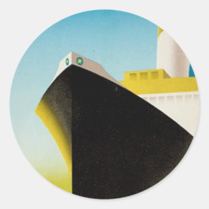 Süede via Londres Runder Aufkleber