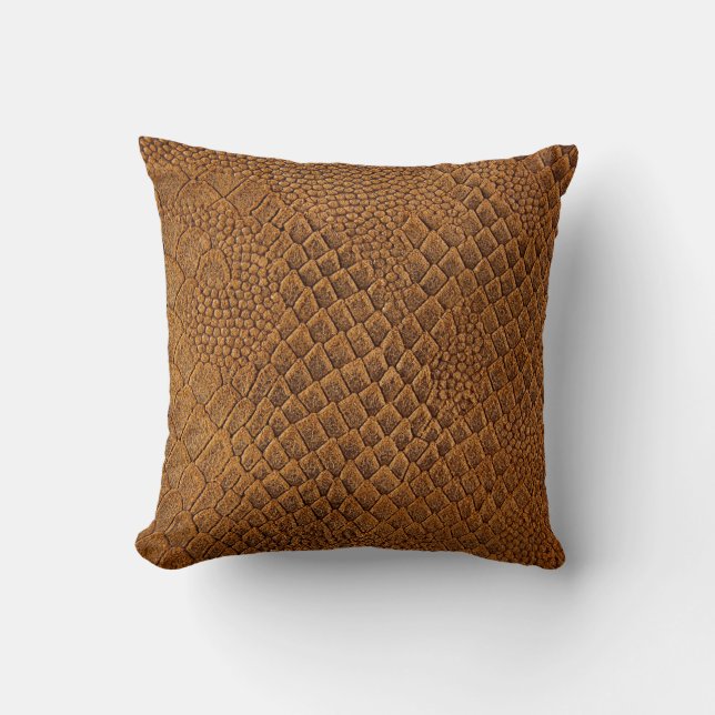 suede with beautiful patternpattern,snake,texture, kissen (Vorderseite)