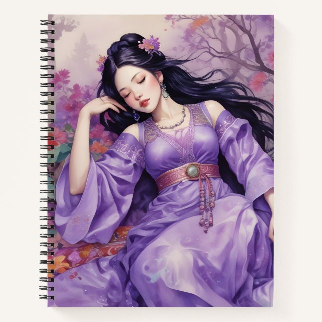 Sueños Púrpuras Notizbuch (Vorderseite)