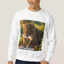 Suéter Básico Masculino Onça pintada Sweatshirt