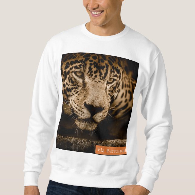 Suéter Básico Masculino Via Pantanal Onça Sweatshirt (Vorderseite)