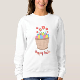 suéter feminino de páscoa (Happy Easter) Sweatshirt