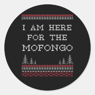 Sueter Feo Navidad Mofongo Spanisch Ugly Runder Aufkleber
