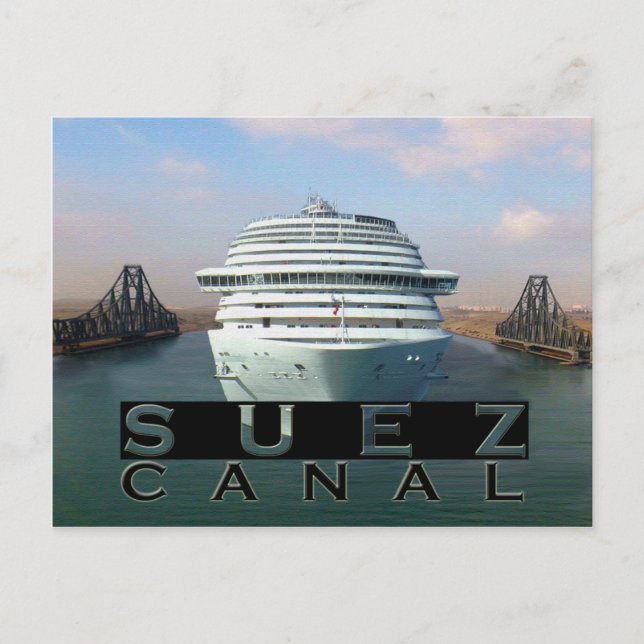 Suez Canal Postkarte (Vorderseite)