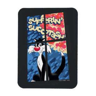 "Sufferin' Succotash" SYLVESTER™-Fenster Magnet