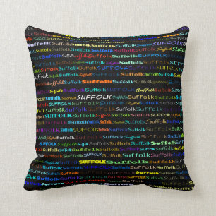 Suffoles Textdesign I Throw Kissen