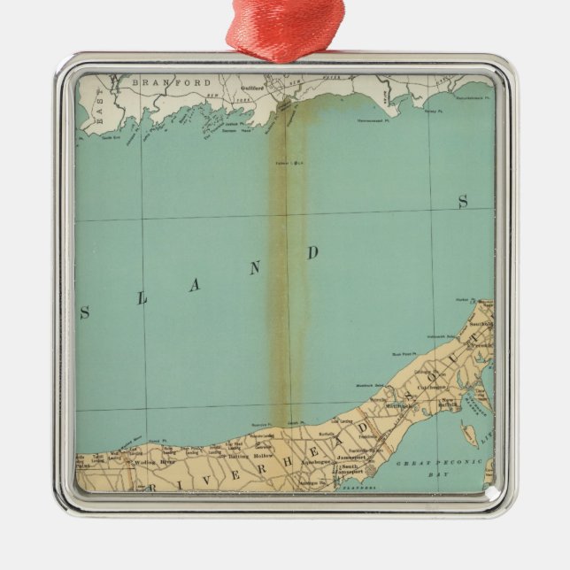 Suffolk County Ornament Aus Metall (Vorne)