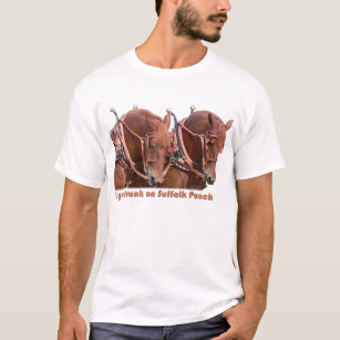 Suffolk-Durchschlags-Entwurfs-Pferd T-Shirt