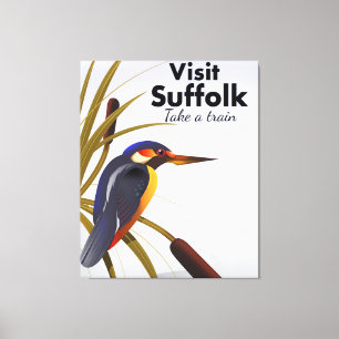 Suffolk England Vintage Reise Kunst Leinwanddruck