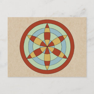 Suffolk Hexafoil (Daisy Wheel), Hexenmark Postkarte