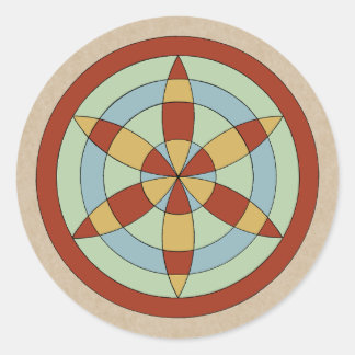 Suffolk Hexafoil (Daisy Wheel), Hexenmark Runder Aufkleber