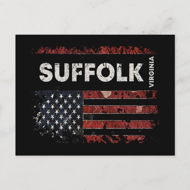 Suffolk Virginia Postkarte (Vorderseite)
