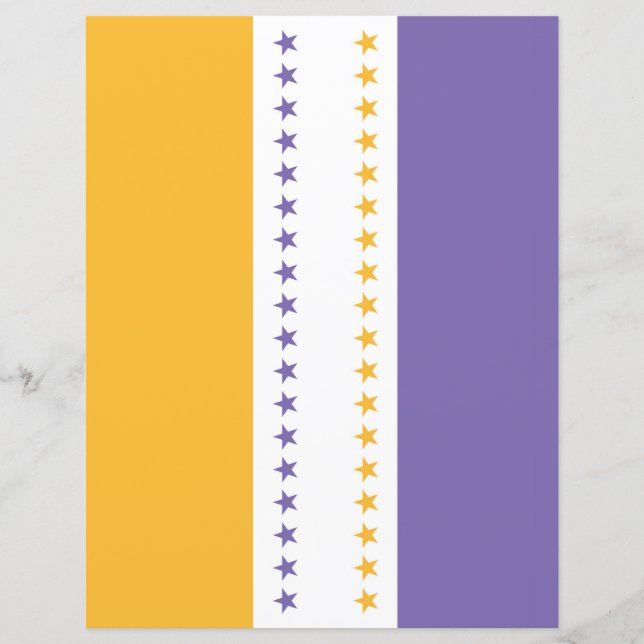 Suffrage Flag Sieger Star Print Craft Scrapbook (Vorderseite)