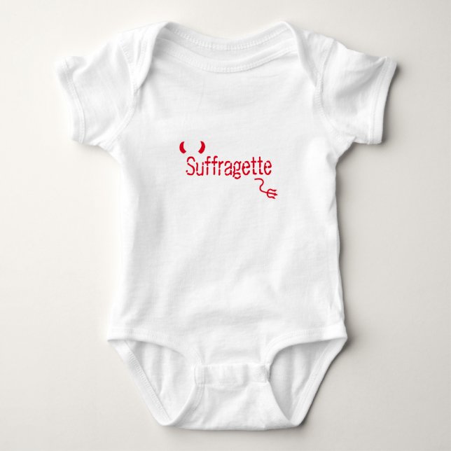 Suffragette Baby Strampler (Vorderseite)