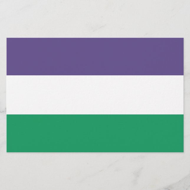 Suffragette Flag Briefpapier (Vorderseite)