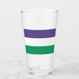 Suffragette Flag Glas
