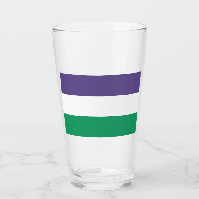 Suffragette Flag Glas (Vorderseite)
