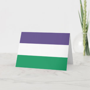 Suffragette Flag Karte