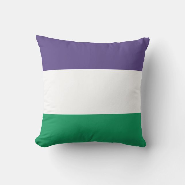 Suffragette Flag Kissen (Vorderseite)