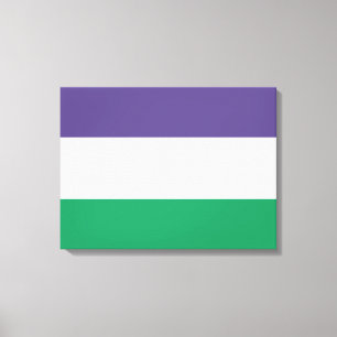 Suffragette Flag Leinwanddruck