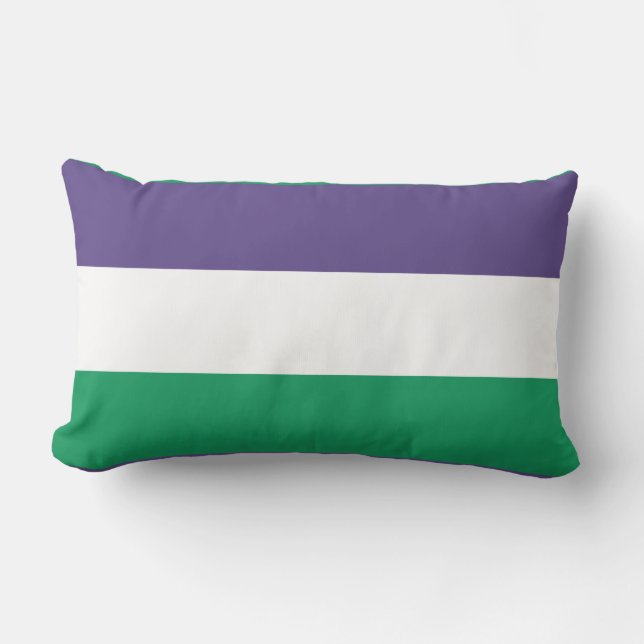 Suffragette Flag Lendenkissen (Vorderseite)