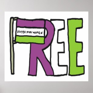 Suffragette Flag Poster