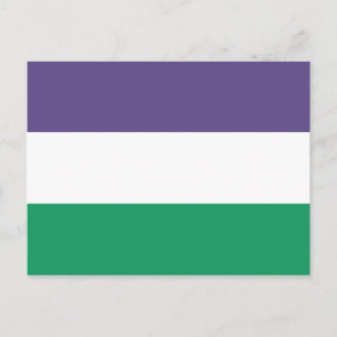 Suffragette Flag Postkarte