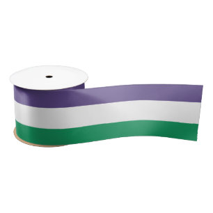 Suffragette Flag Satinband