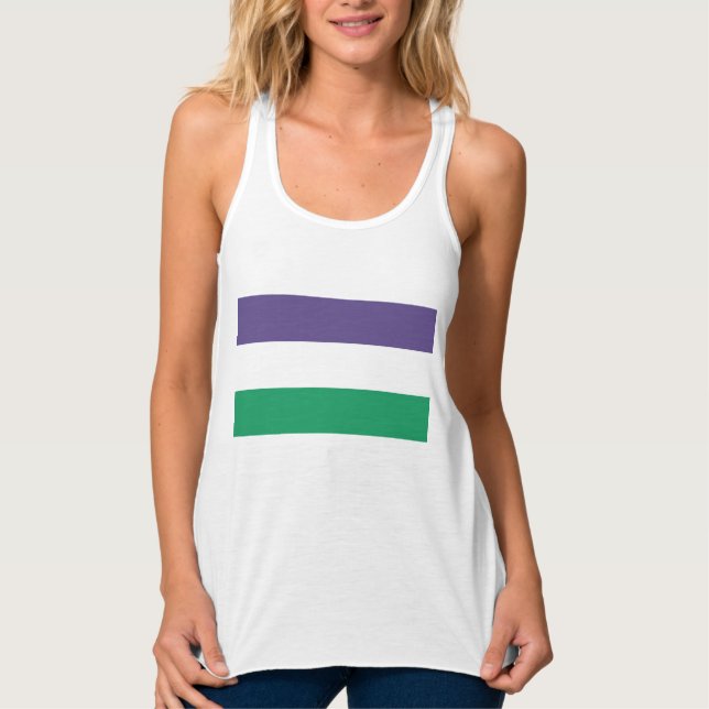 Suffragette Flag Tank Top (Vorderseite)