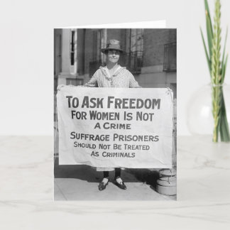 Suffragette for Alice Paul, 1917 Karte