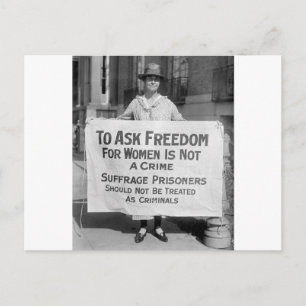 Suffragette for Alice Paul, 1917 Postkarte