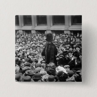 Suffragette schlägt die Straße: frühe 1910s Button