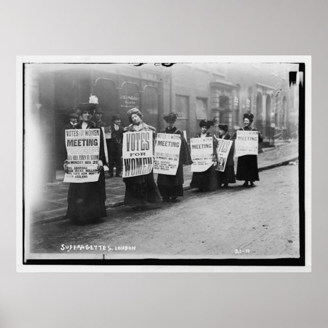 Suffragettes Marching aus London Poster (Vorne)