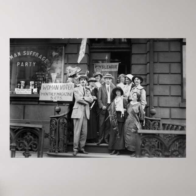 Suffragettes und ihre Männer, 1913 Poster (Vorne)