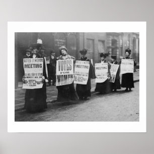 Suffragettes Vote für Frauen, London Poster