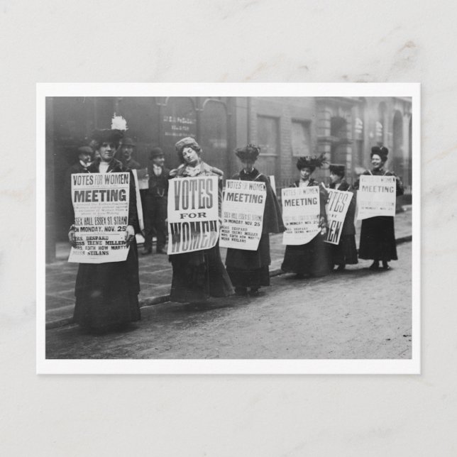 Suffragettes Votes for Women, London Postkarte (Vorderseite)