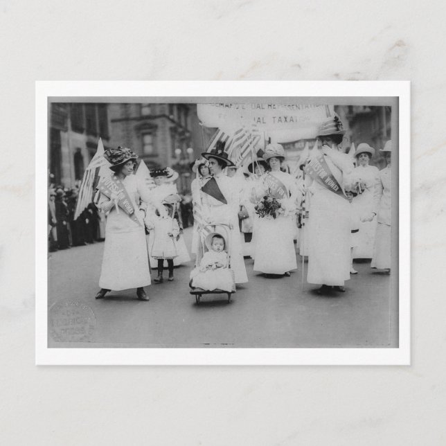 Suffragettes Votes für Frauen Vintag Postkarte (Vorderseite)
