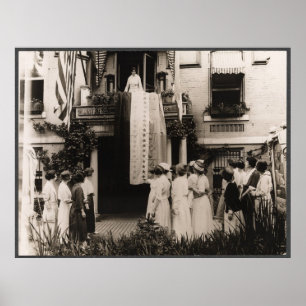 Suffragisten feiern Ratifizierung 19. Änderung Poster