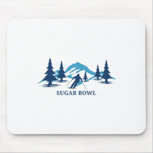 Sugar Bowl California Skigebiet Skifahren Skifahre Mousepad