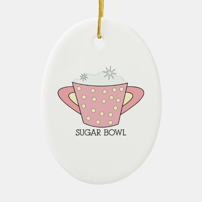 SUGAR BOWL KERAMIK ORNAMENT (Vorne)