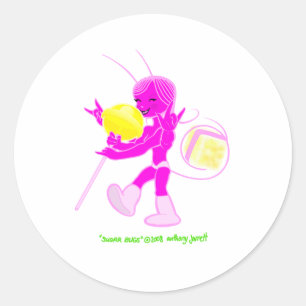 Sugar Bug 2 kein Logo-Aufkleber Runder Aufkleber