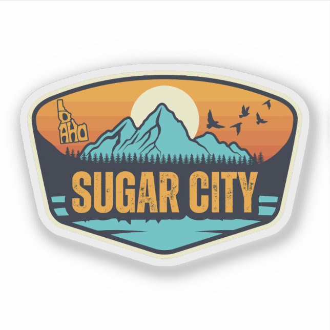 Sugar City, Idaho Aufkleber (Vorderseite)