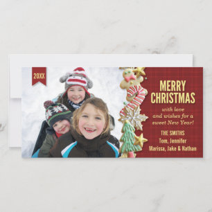 Sugar Cookie Weihnachten Rot Karierte benutzerdefi