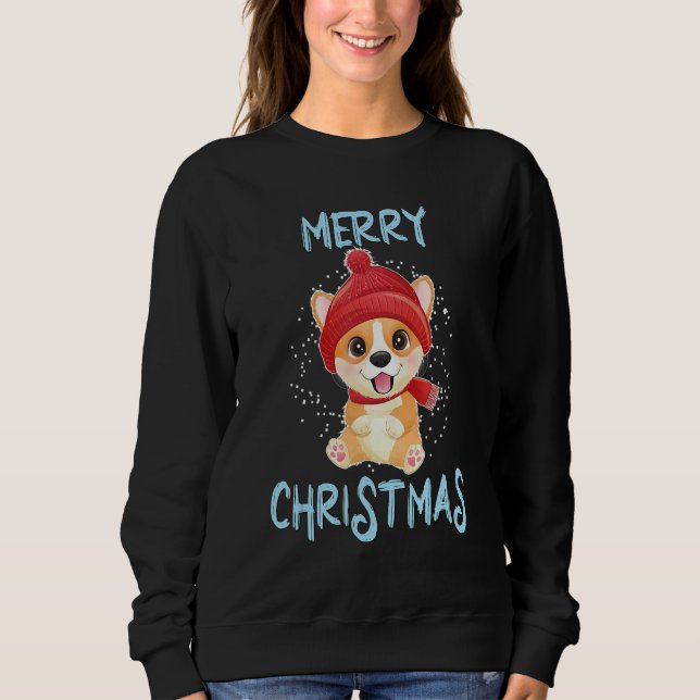 Sugar Cute Puppy Dog Sweatshirt (Vorderseite)