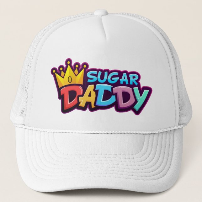 Sugar Daddy für Twink Ball Cap Truckerkappe (Vorderseite)