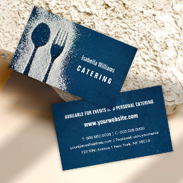 Sugar Fork Navy Blue Catering, Restaurant Visitenkarte