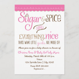 Sugar & Gewürztypografie Kinderdusche Einladung