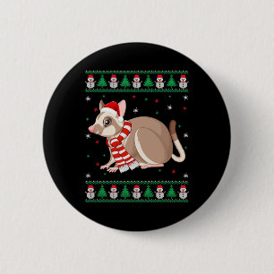 Sugar Glider Animal Matching Family Ugge Weihnacht Button