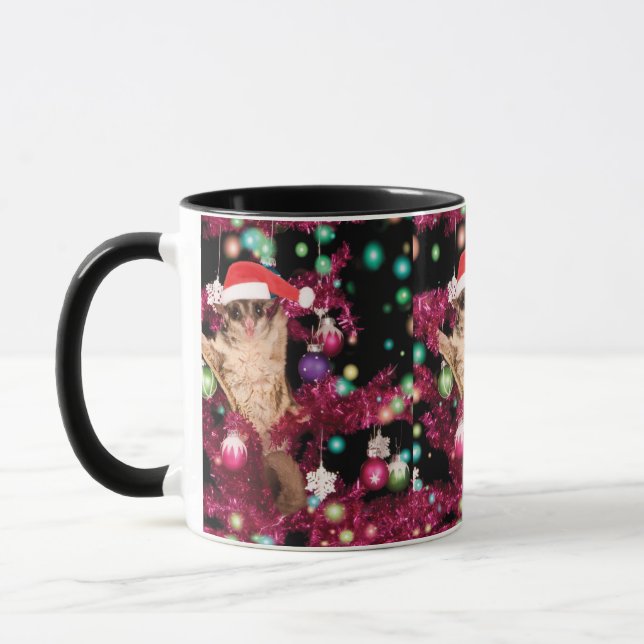Sugar Glider Christmas Tasse (Links)